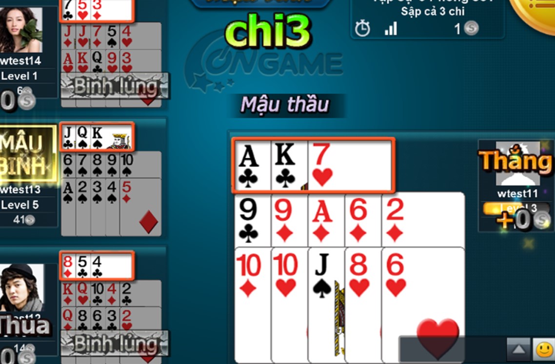 Luật chơi để chơi game Mậu binh online